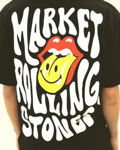 MARKET TOPS SMILEY ROLLING STONES T-SHIRT