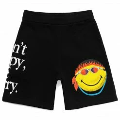 MARKET SMILEY DON'T HAPPY, BE WORRY SWEATSHORTS