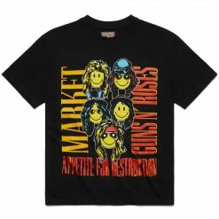 SMILEY GUNS N ROSES MARKET APPETITE T-SHIRT