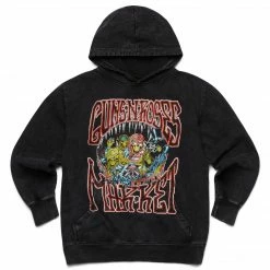 TOPS GUNS N ROSES MARKET GROUP SKELLY HOODIE