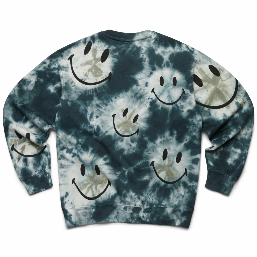 MARKET SMILEY TIE-DYE CREWNECK SWEATSHIRT