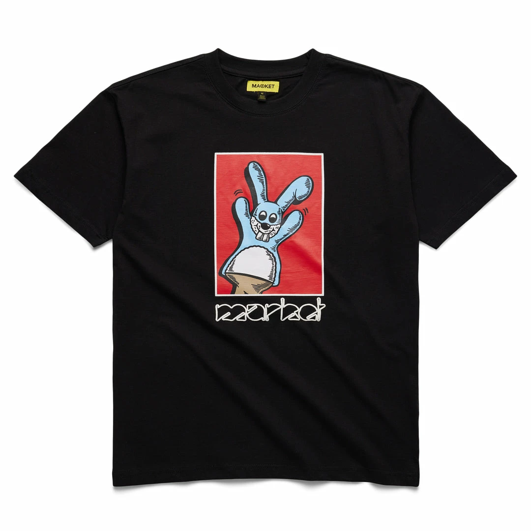 MARKET BUNNY PUPPET PUFF PRINT T-SHIRT