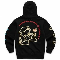 MARKET TOPS PEACE AND POWER HOODIE