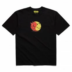 MARKET TOPS SMILEY GOOD VS EVIL T-SHIRT