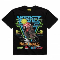 MARKET TOPS SMILEY POLO HORSERACE T-SHIRT