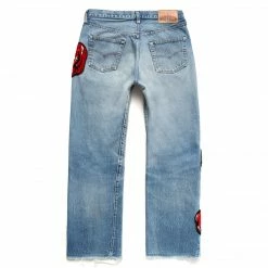 GUNS N ROSES MARKET DISTRESSED JEAN