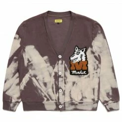 Market VARSITY WOLVES TIE-DYE CARDIGAN TOPS