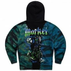 MARKET KILLING THE GAME GLOW IN THE DARK TIE-DYE HOODIE TOPS