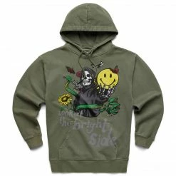 MARKET SMILEY LOOK AT THE BRIGHT SIDE HOODIE TOPS