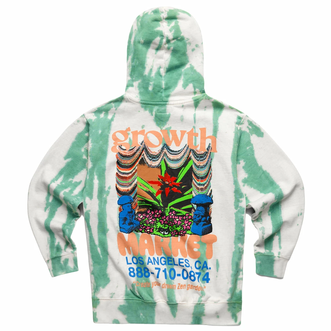 GROWTH MARKET TIE-DYE HOODIE TOPS
