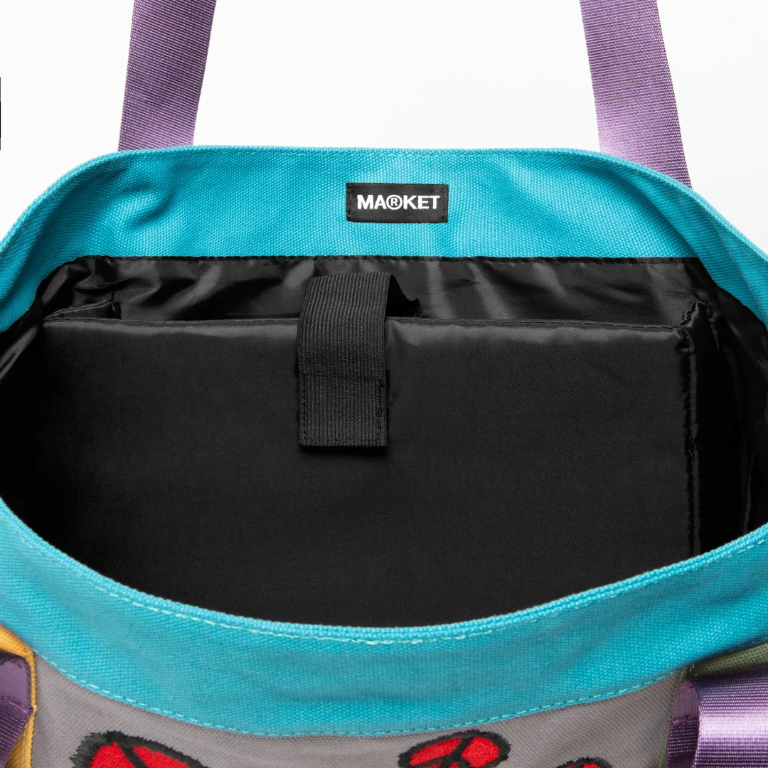 Market PEACE AND POWER CANVAS MESH BAG