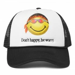 MARKET SMILEY DON'T WORRY BE HAPPY TRUCKER HAT