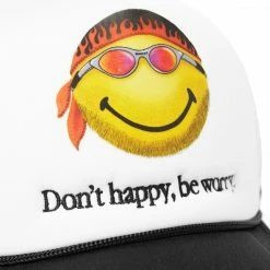 MARKET SMILEY DON'T WORRY BE HAPPY TRUCKER HAT