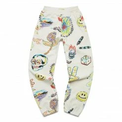 SMILEY MARKET COLORING BOOK AOP SWEATPANTS
