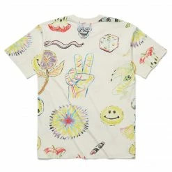 TOPS SMILEY MARKET COLORING BOOK AOP T-SHIRT