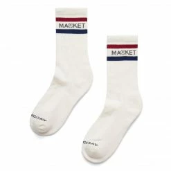 ALL MARKET M COLLEGIATE LOGO SOCKS
