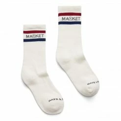 ALL MARKET M COLLEGIATE LOGO SOCKS