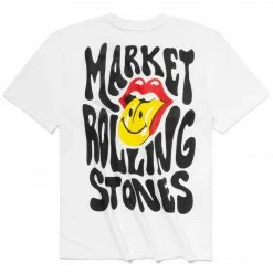 MARKET TOPS SMILEY ROLLING STONES T-SHIRT