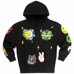 MARKET TOPS SMILEY START WITHIN STARS HOODIE