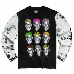 SMILEY MARKET RODMAN HEADS TIE-DYE LONGSLEEVE
