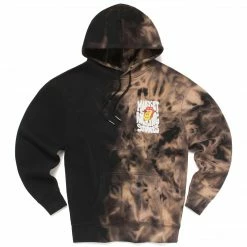 TOPS SMILEY MARKET ROLLING STONES TIE-DYE HOODIE