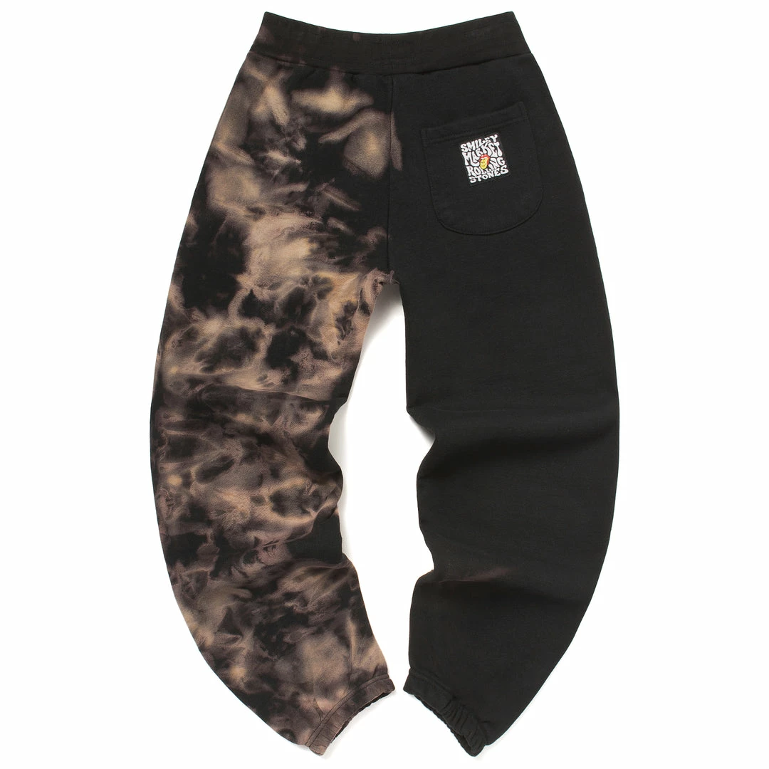 BOTTOMS SMILEY MARKET ROLLING STONES TIE-DYE SWEATPANTS