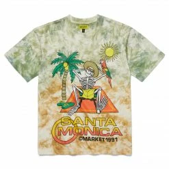 MARKET PARADISE AT SKELLY'S TIE-DYE T-SHIRT