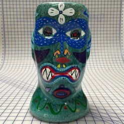 MARKET PPA ART HEAD BLUE POT