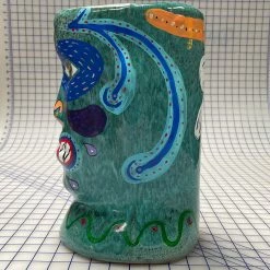 MARKET PPA ART HEAD BLUE POT