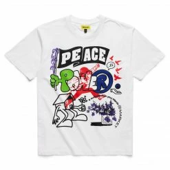 MARKET TOPS PEACE AND POWER T-SHIRT