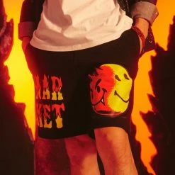 MARKET SMILEY GOOD VS EVIL SWEATSHORTS