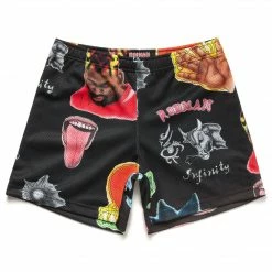 SMILEY MARKET RODMAN DOODLES BASKETBALL SHORTS